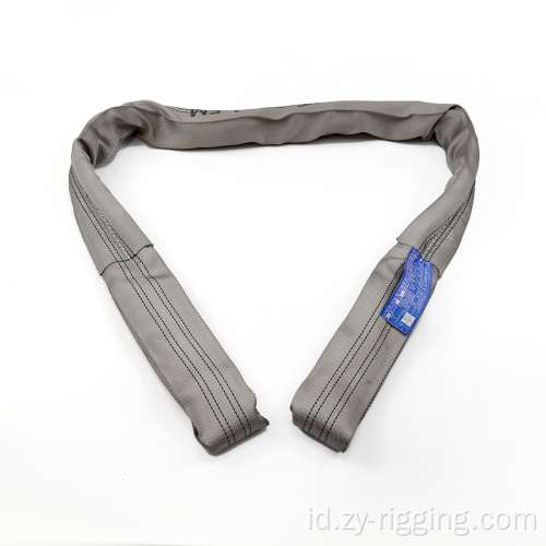 Grosir Polyester Crane Lifting Belt Round Sling